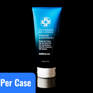 Saniderm daily lotion product image.