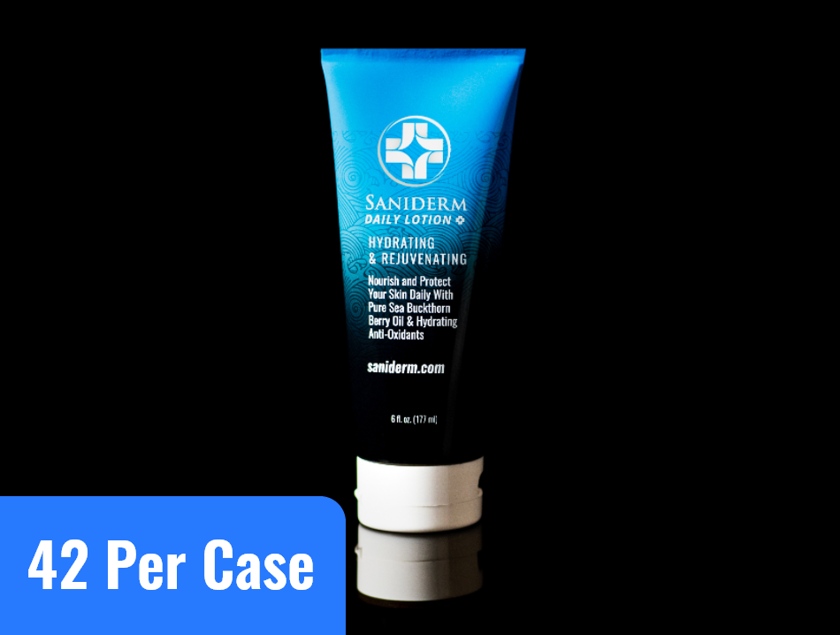 Saniderm daily lotion product image.