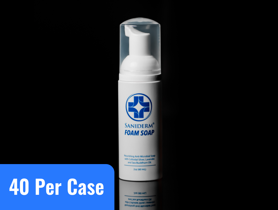 Saniderm foam soap bottle product image.