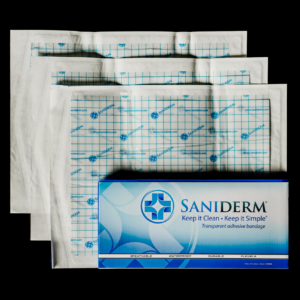 Saniderm 10 in x 14 in Tattoo Aftercare Bandage Personal Pack product image.