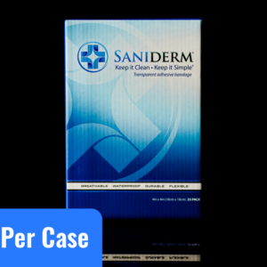 Saniderm bandage package product image.