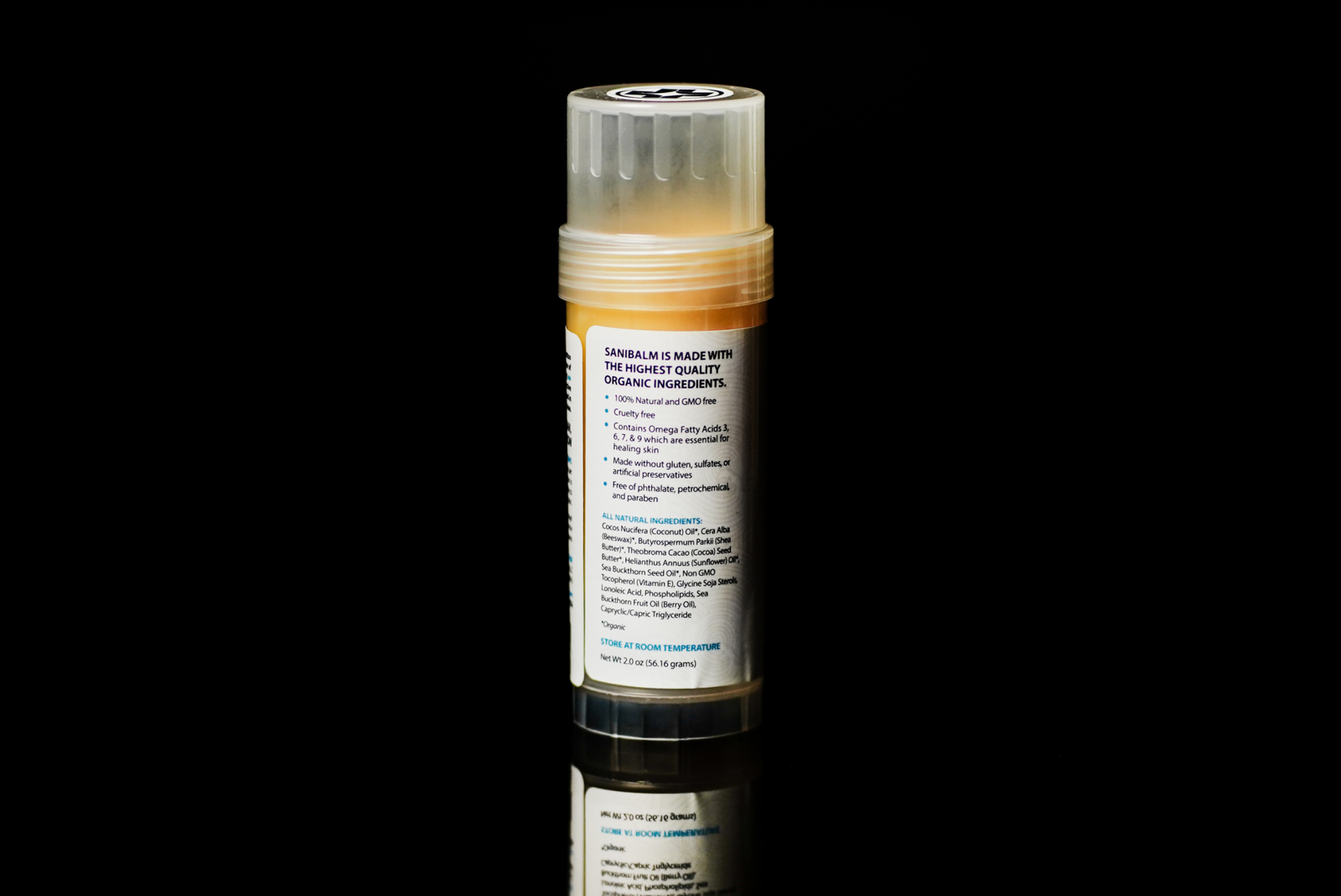 Sanibalm 2oz bottle product image.