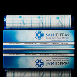 Saniderm 10 in by 8 yds professional tattoo aftercare bandage roll product image.